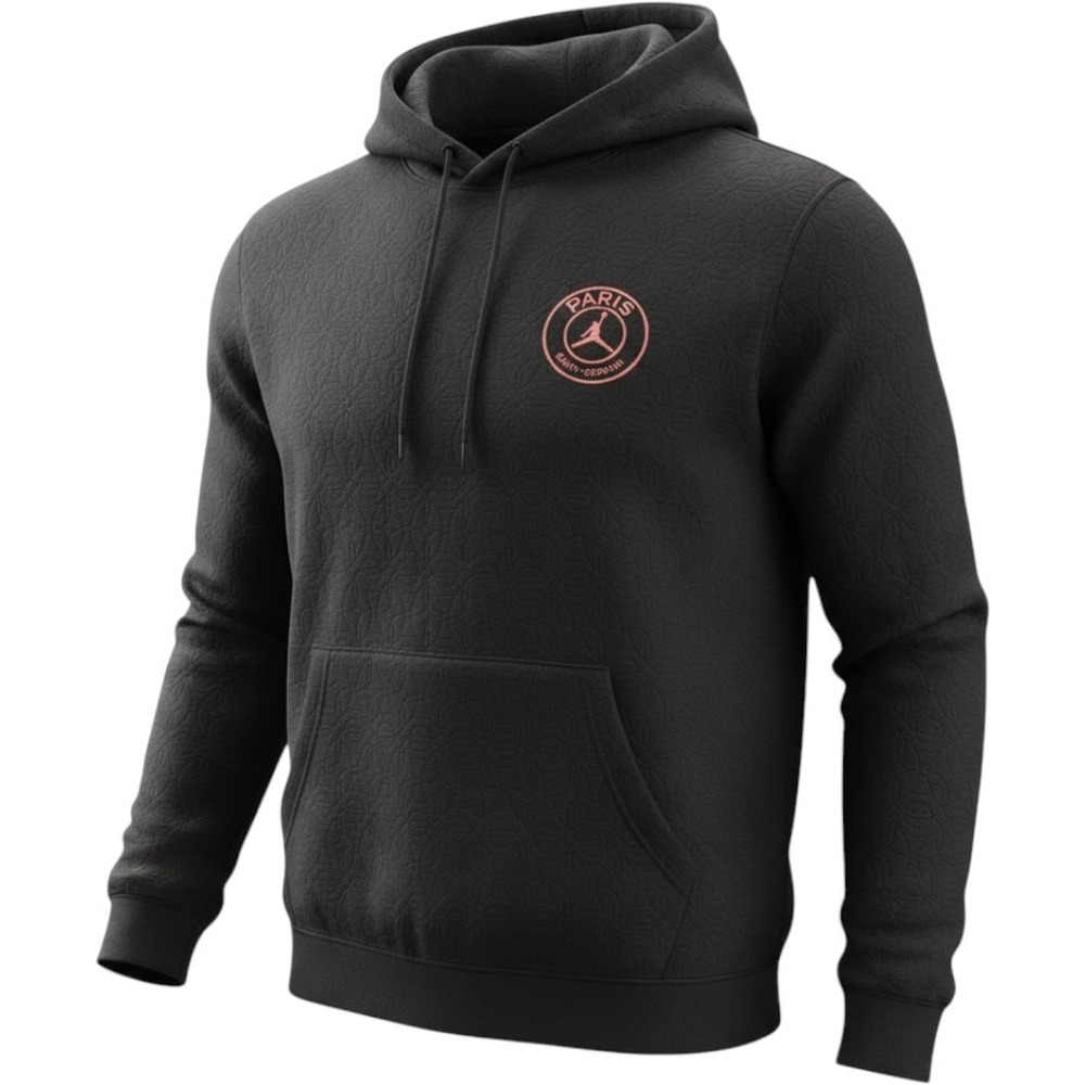 Jordan  Hoodie Black  Paris Saint-Germain  Logo Boys Youth Medium